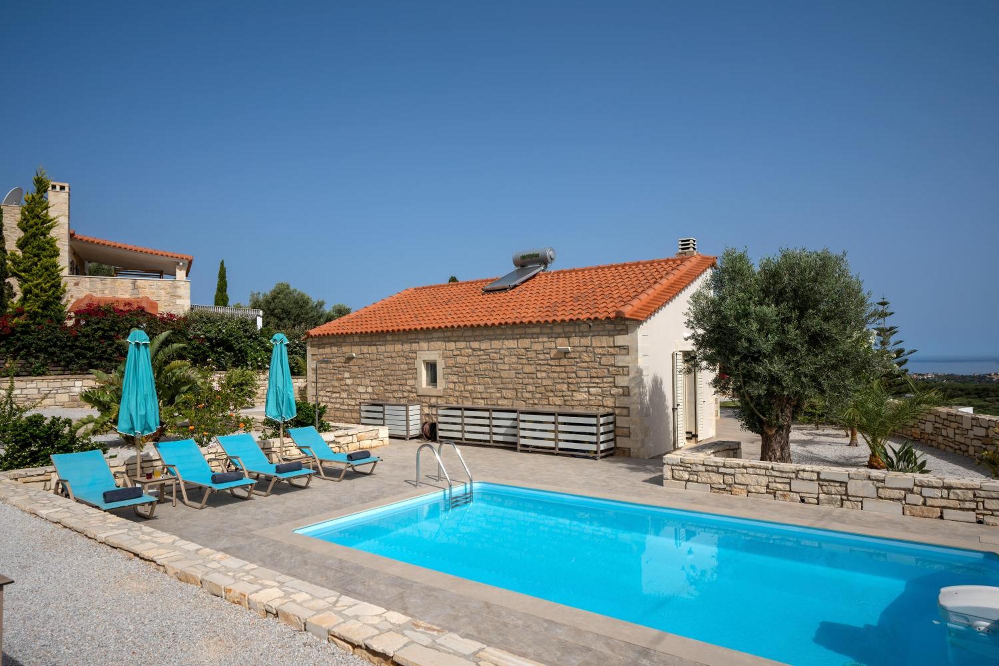 Villa Vasiliki Private Pool Erfoi Buitenkant foto