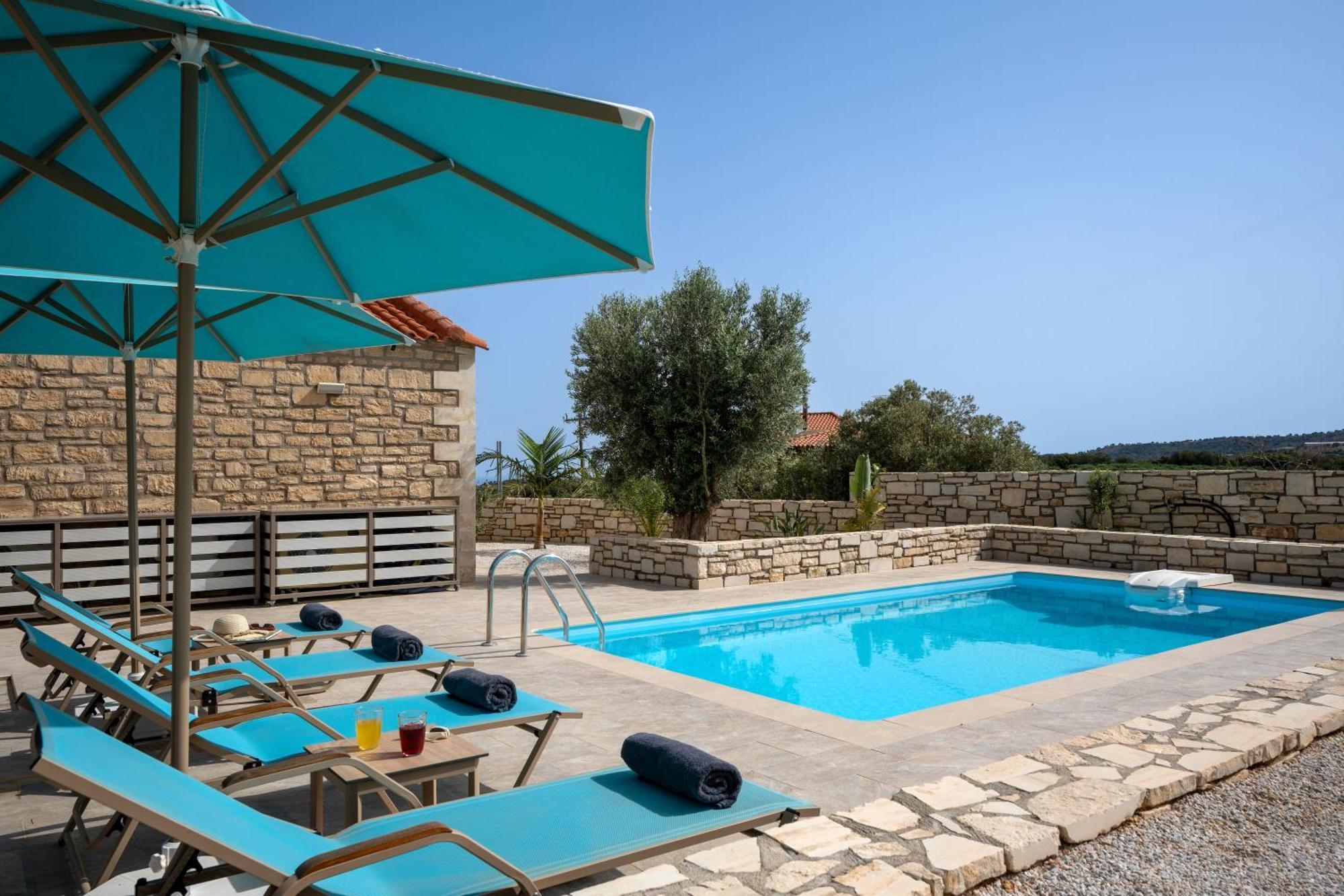 Villa Vasiliki Private Pool Erfoi Buitenkant foto