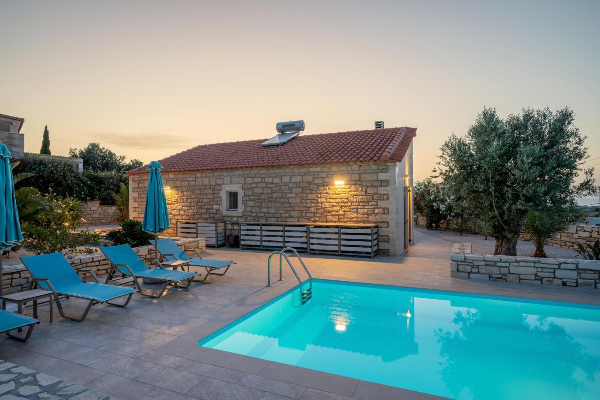 Villa Vasiliki Private Pool Erfoi Buitenkant foto
