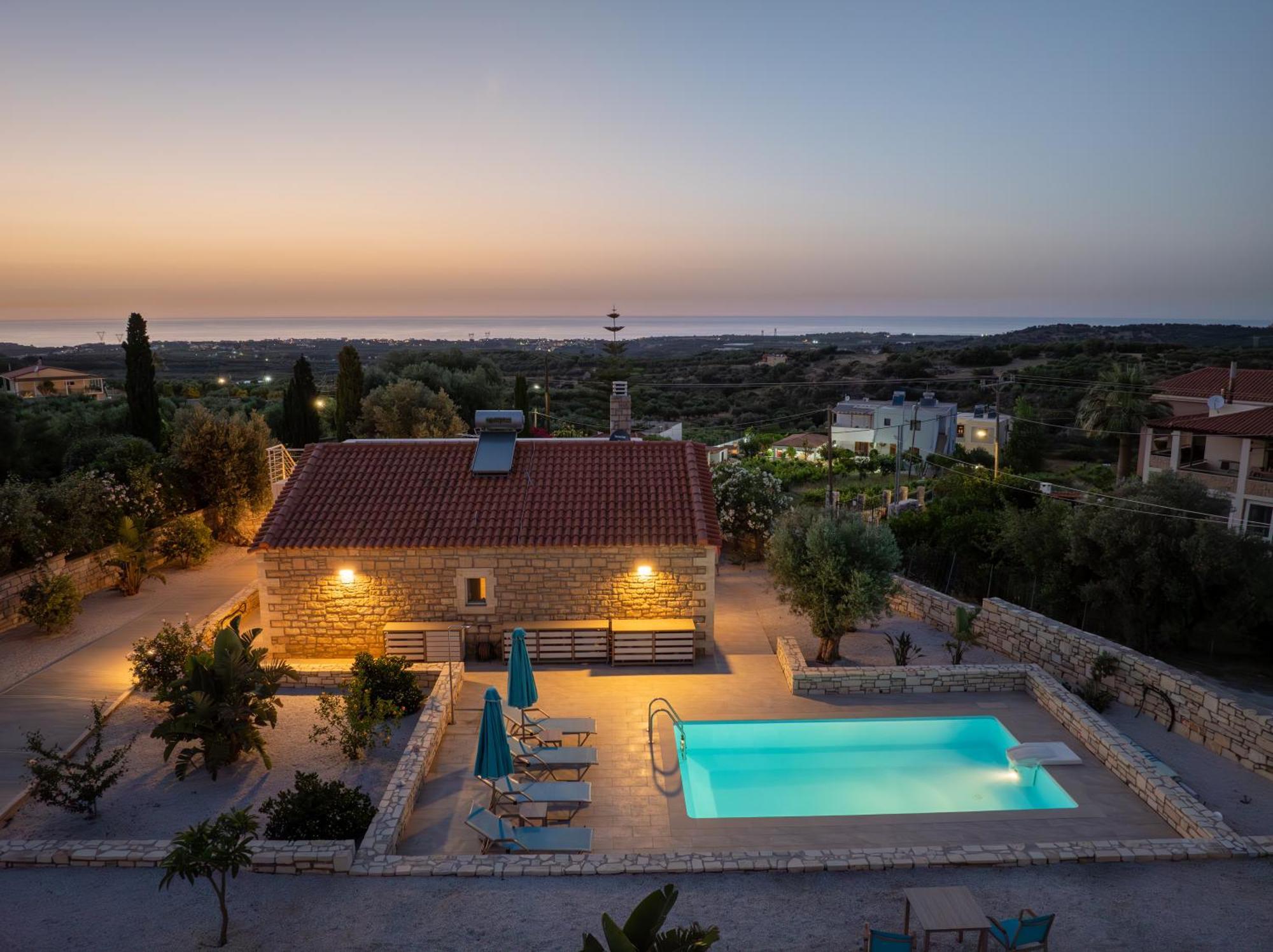 Villa Vasiliki Private Pool Erfoi Buitenkant foto