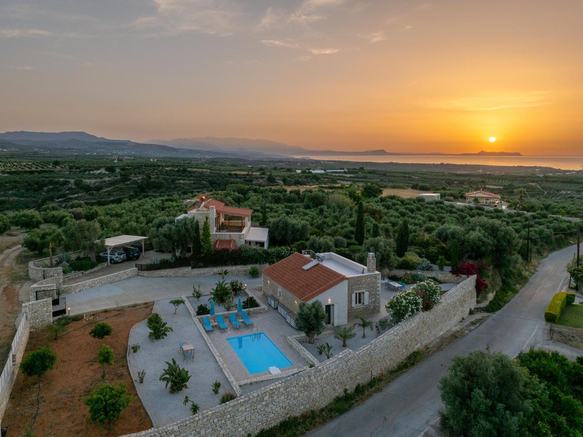 Villa Vasiliki Private Pool Erfoi Buitenkant foto