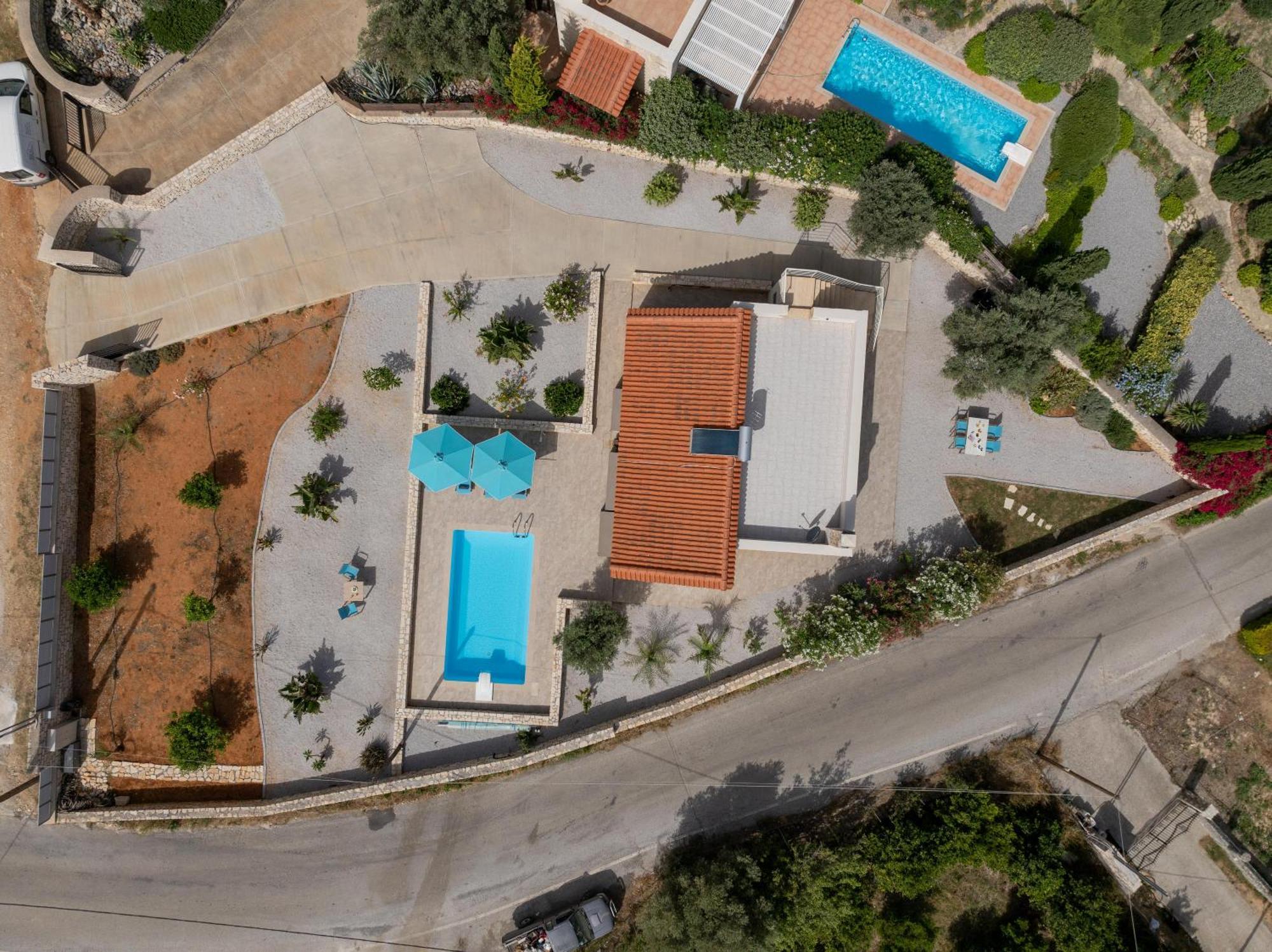 Villa Vasiliki Private Pool Erfoi Buitenkant foto